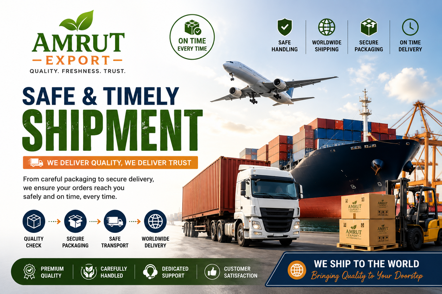 Amrut Export Commitment to Quality